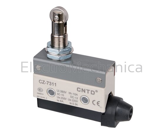 CZ-7311 | MICRO SW 15A - EXT P/MNT ROLLER PLUNGER | K - Field